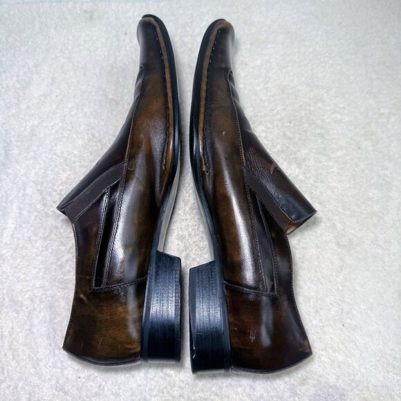 Giorgio Brutini Men’s 12M Brown Leather Slip On Loafers Shoes GB158222 main image 4